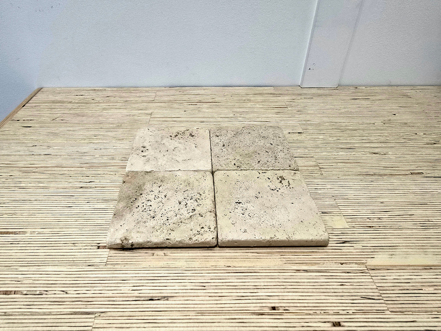 Travertine Coasters - set of 4